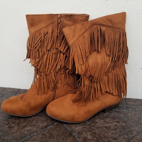 comfortview fringe boots